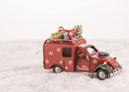 big red car toy decor